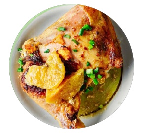 Chicken tights with lemon