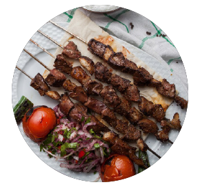 Lamb sheesh kebabs
