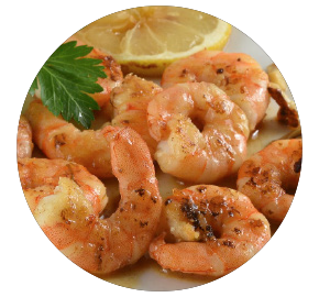 Jambo Prawns: garlic butter
